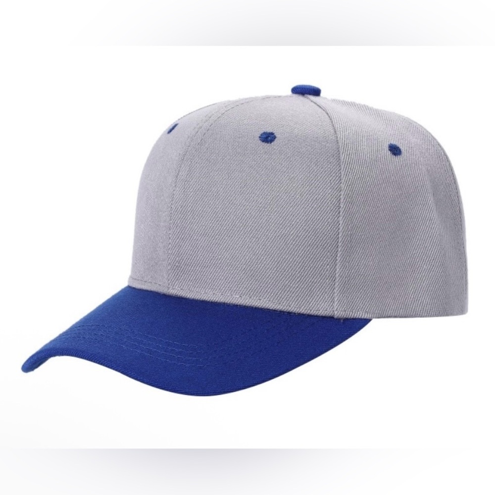 NWOT Royal Blue and Gray Men's Baseball Cap